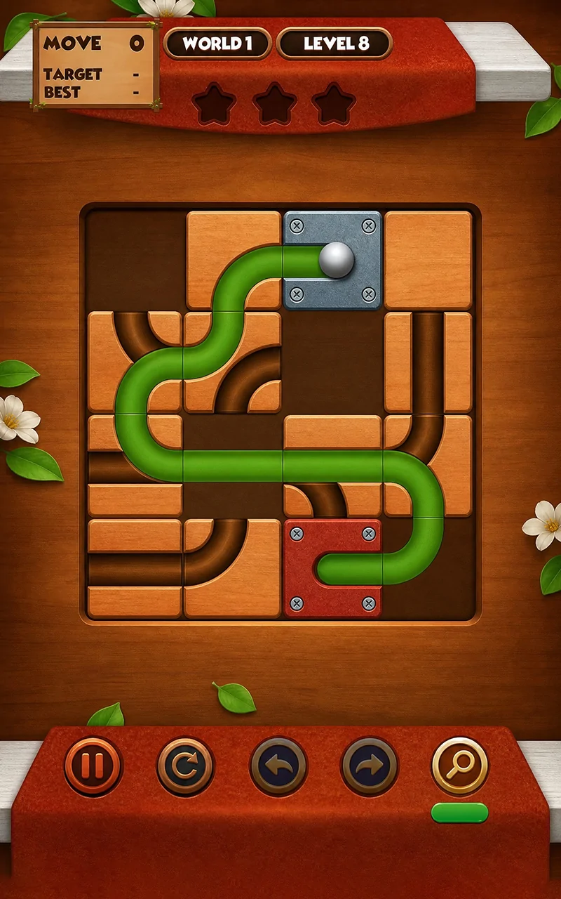 Progressive puzzle stages